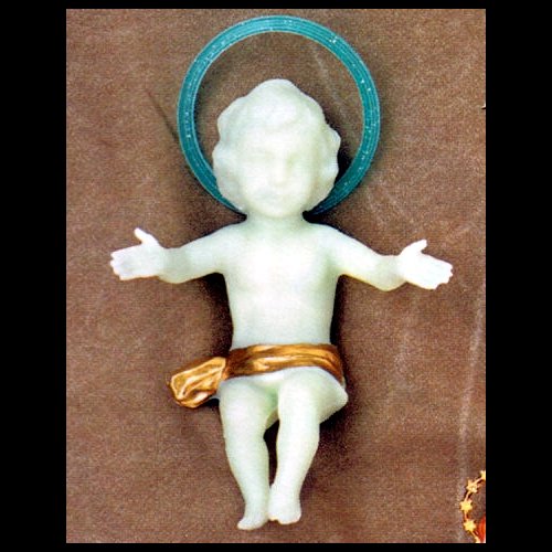 Pers. Enfant-Jésus 5" (12.7 cm) en plastique fluorescent