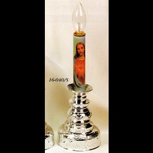 Sacred Heart of Jesus Battery Candlestick
