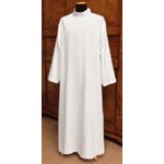 White Alb (60% polyester / 40% cotton) zipper on shoulder