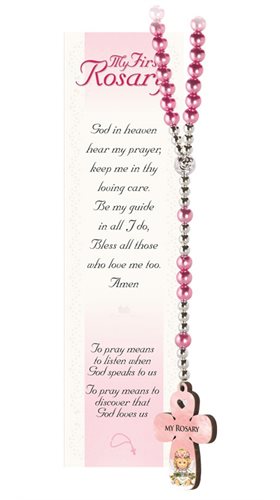 My First Rosary, for a Girl, Pink, English