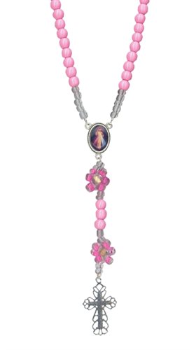 Rosary beads and roses, 5 mm
