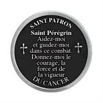Jeton poche « Saint Pérégrin », étain, 3 cm, Français / un