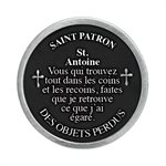 Jeton de poche « Saint Antoine », étain, 3 cm, Français / un