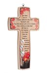 Wooden Crucifix, ''Prayer of Holy Father'', 9.8", English