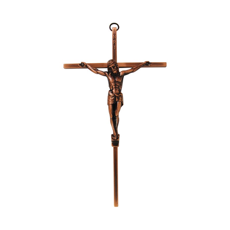 ANTIQUE COPPER CRUCIFIX 8" FOR 04234