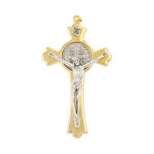 'St. Benedict'' Stylized G-F Cross, 3"