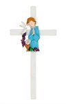 'First Communion'' Resin Crucifix for Boys, 5''