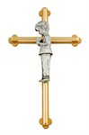 Two-Tone Metal Cross for Boy, 8"