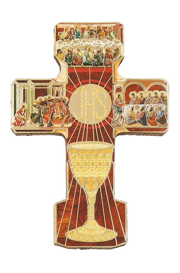 Croix de Première Communion en bois, 10 cm