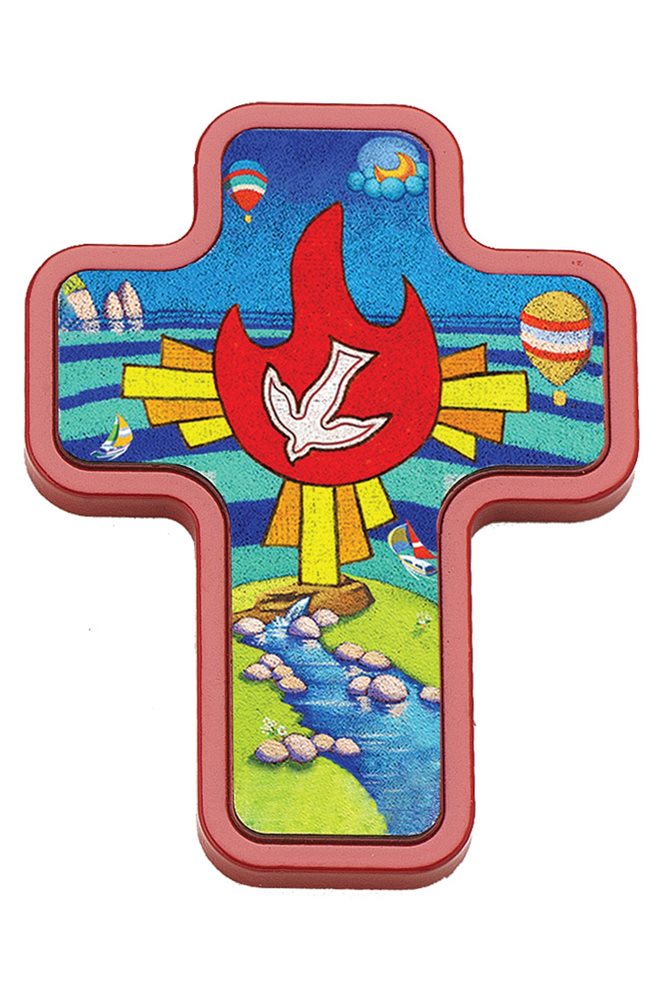 Croix de Confirmation bois, 10 cm