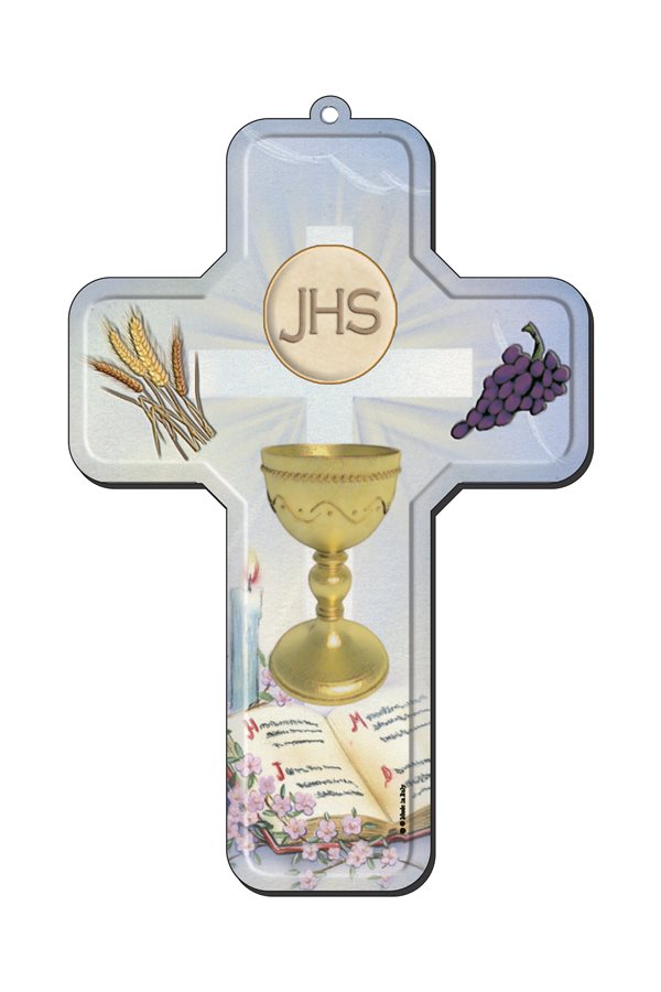 Wood First Communion Cross 12 x 18 cm