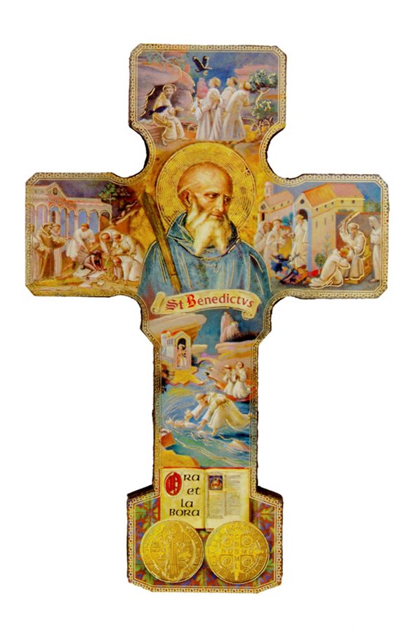 St. Benedict Wooden Cross, 5"