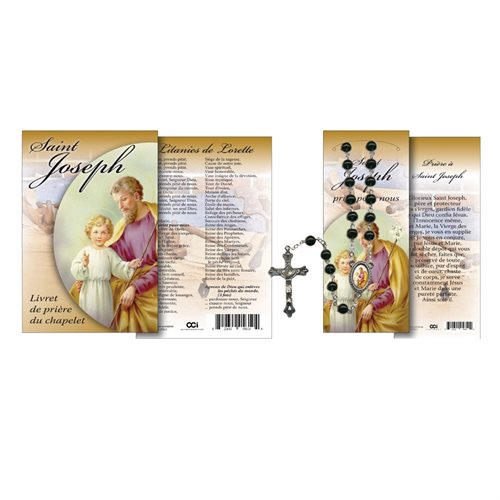 'St-Joseph'' Rosary Book., 16p. + ros. incl., French