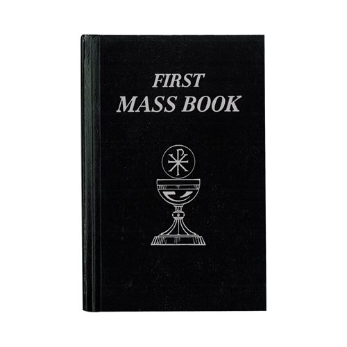 First Mass Book, Black, 4" x 6", English