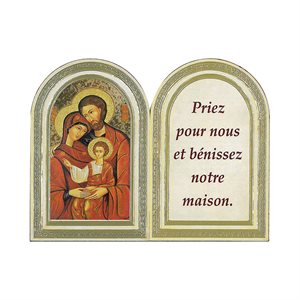 "Ste-Famille" Wooden Plaque, 4½" x 3½", French