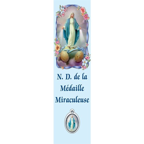 "Immaculée" Plastic Bookmark, 6¾ x 2", French