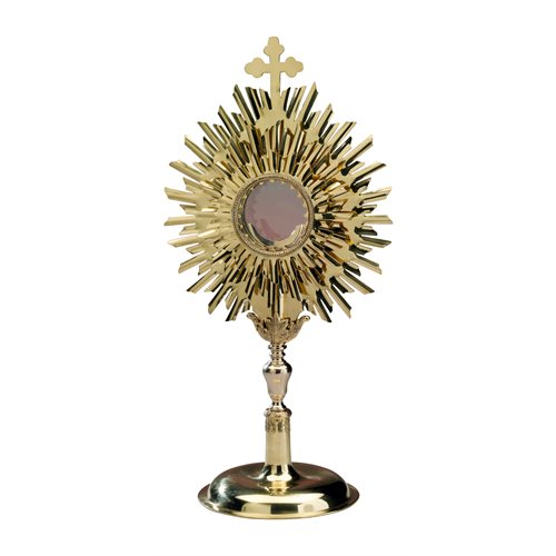 Ostensoir en laiton doré 20" (50 cm)