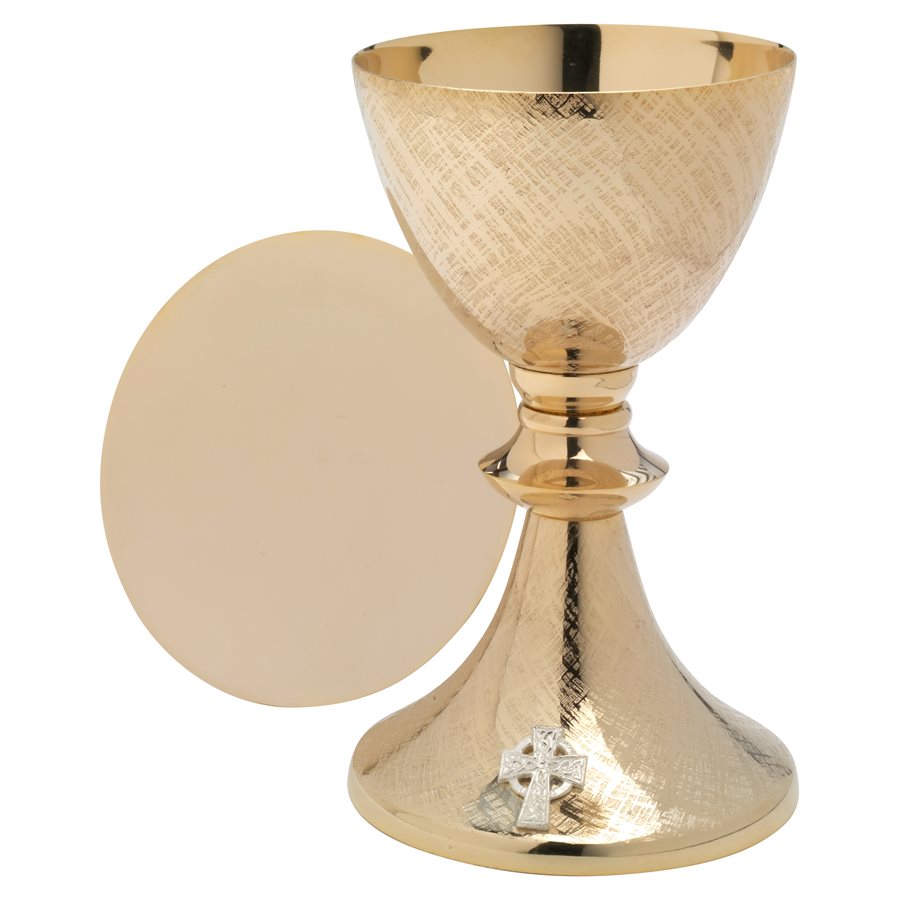 Gold Plated Chalice and Paten 8" (20 cm)