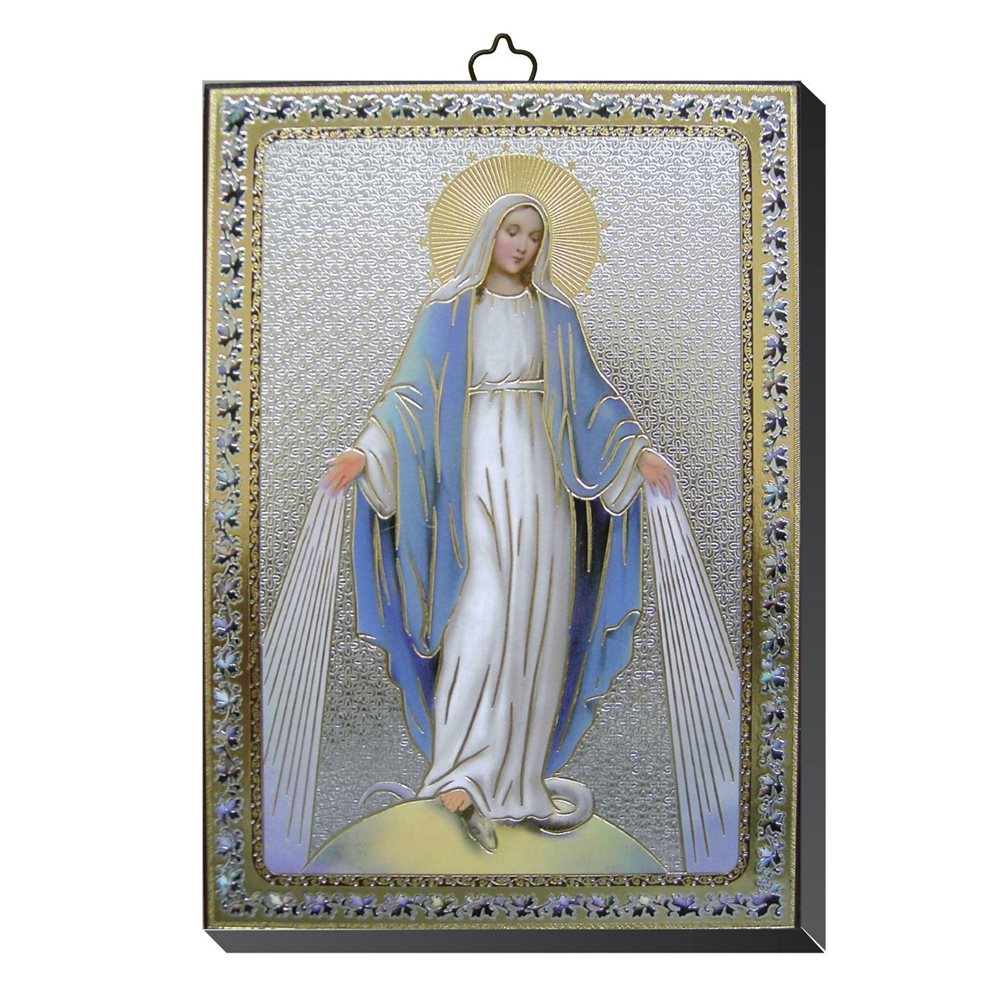 Plaque Our Lady of Grace, 4" x 5.5" (10 x 14 cm)
