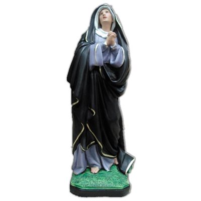 Our Lady of Seven Sorrows Fiberglass Outdoor Statue, 19.7"