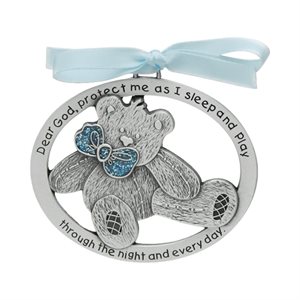 Pewter Blue "Ourson" Medal, 2½" x 2", French