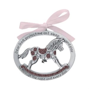 Pewter Red "Horse" Medal, 2½" x 2", English