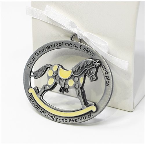 Pewter Lum. "Horse" Medal 2½" x 2", English