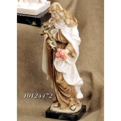 Statue Sainte Thérèse 8" (20 cm) en marbre de couleur
