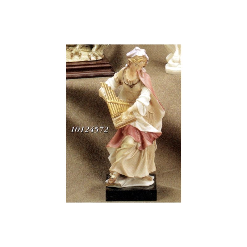 St. Cecilia Color Marble Statue, 8" (20 cm)