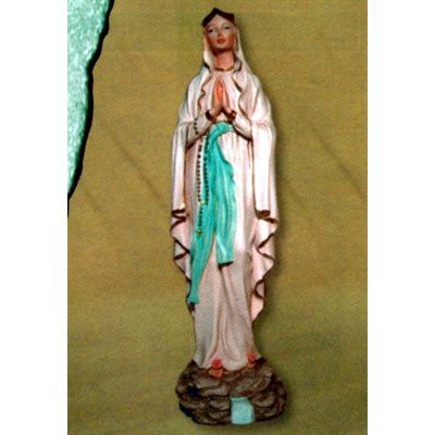 Our Lady of Lourdes Resin Statue, 21" (53 cm)