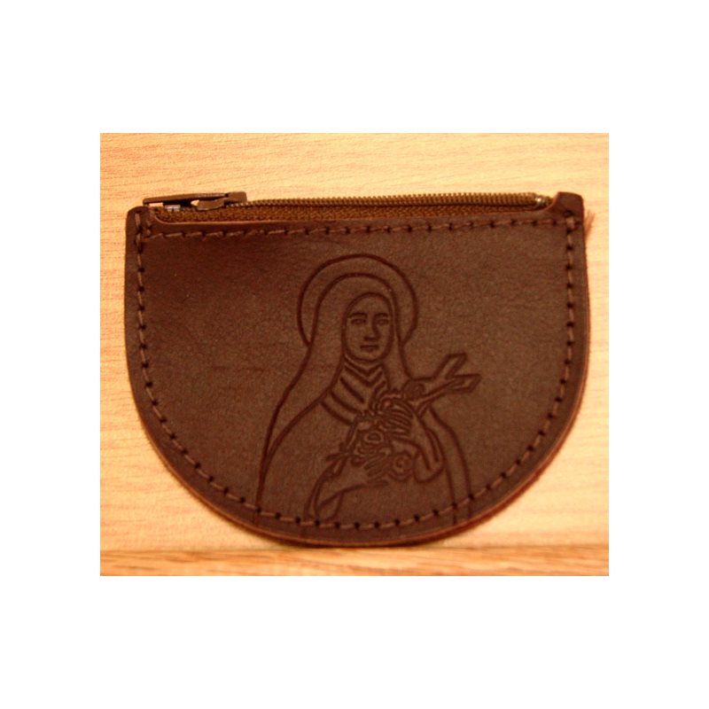 Leather Rosary case "St. Teresa Design"
