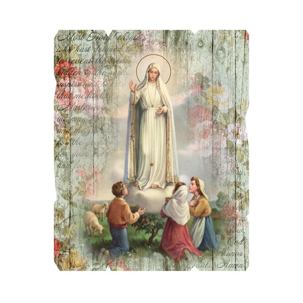 "Fatima" Image Print. on Wood, 8mm thick, 7½" x 9½"