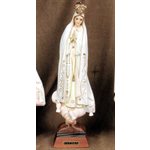 Statue N.D. Fatima 15.5" (39.5 cm) en plastique de couleur