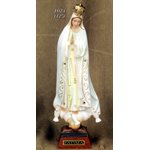 Statue N.D. Fatima 12" (30.5 cm) en plastique de couleur