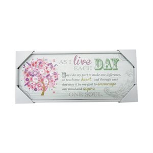 'Day'' Wooden Plaque, 10" x 4", English