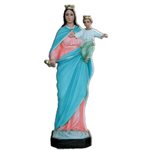 Statue ext. Marie Auxiliatrice 25.5" (65 cm) en FDV Couleur