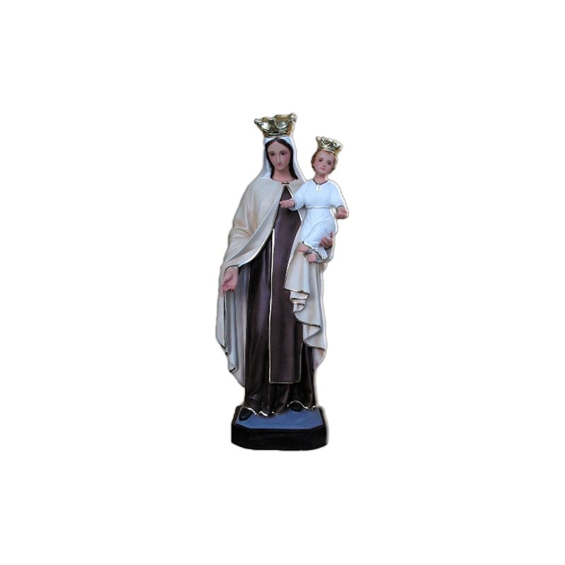 Our Lady of Mount Carmel Color Fiberglass Outdoor Statue 25"