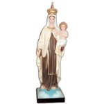 Statue ext. N.D. Mont Carmel 32" (80 cm) en FDV Couleur
