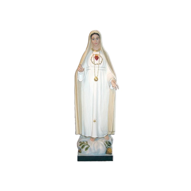 Statue ext. N.D. Fatima (2e a.) 72" (182 cm) en FDV Couleur