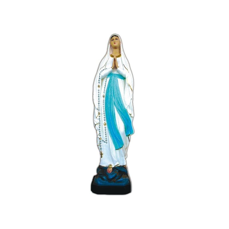 Statue ext. N.D. Lourdes 24" (60 cm) en FDV Couleur