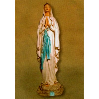 Our Lady of Lourdes Resin Statue, 17" (43 cm)
