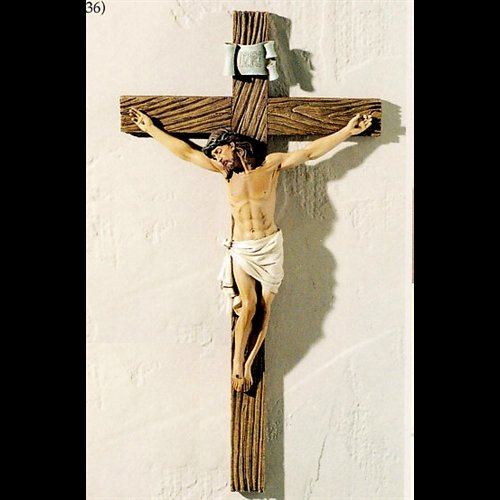 Crucifix 13.75" (35 cm) en résine
