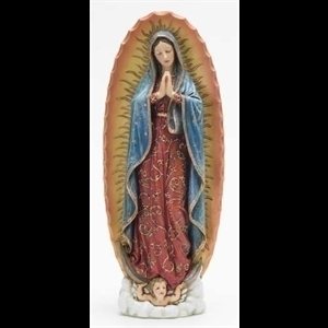 Our Lady Guadalupe Resin Statue, 11.25" (28.6 cm)