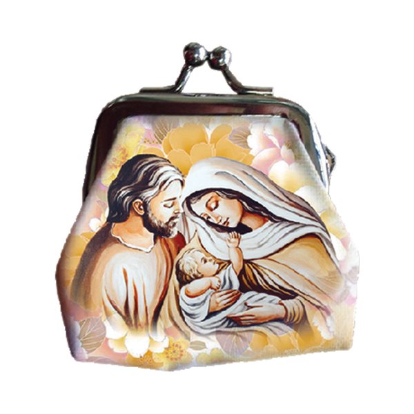 Rosary Case, ''Holy Family'' Blue Glass Rosary