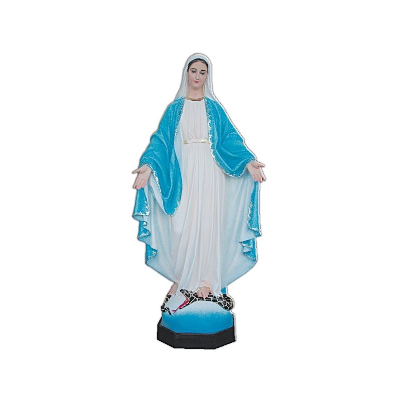 Our Lady of Grace Color Fiberglass Outdoor Statue, 43"
