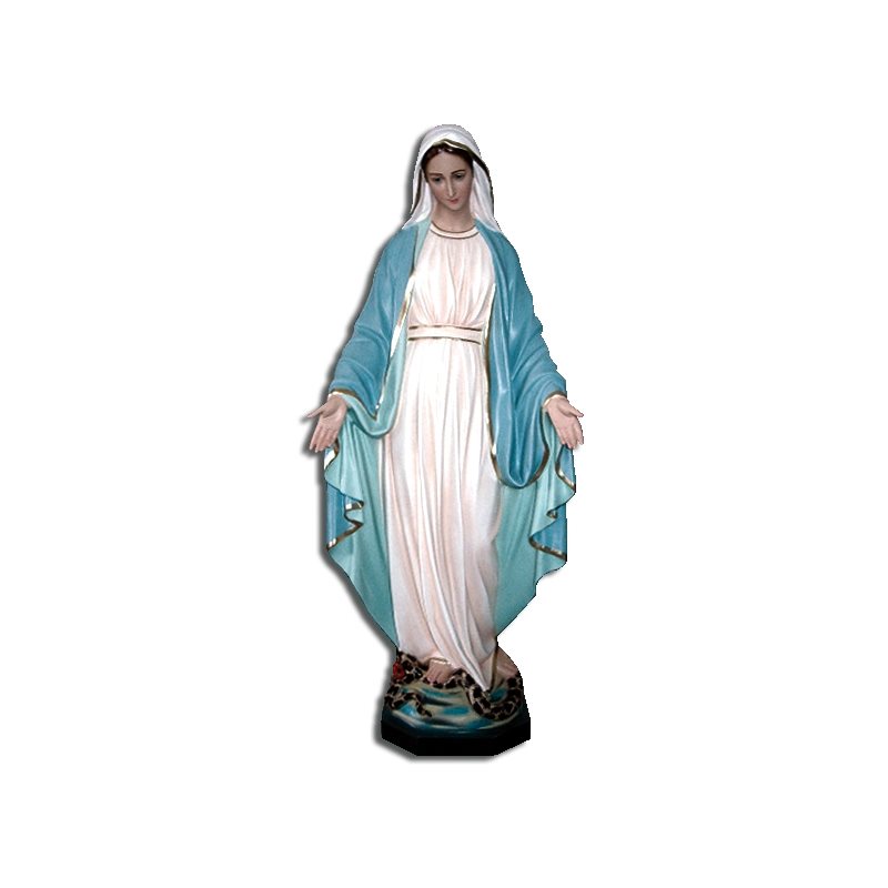 Our Lady of Grace Color Fiberglass Outdoor Statue, 44"