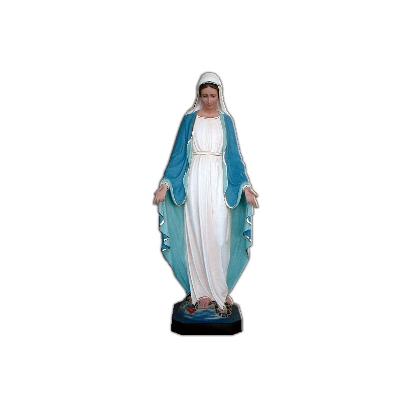 Our Lady of Grace Color Fiberglass Outdoor Statue, 57"