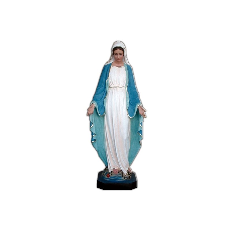 Statue ext. Immaculée Conception 57" (145 cm) en FDV Couleur