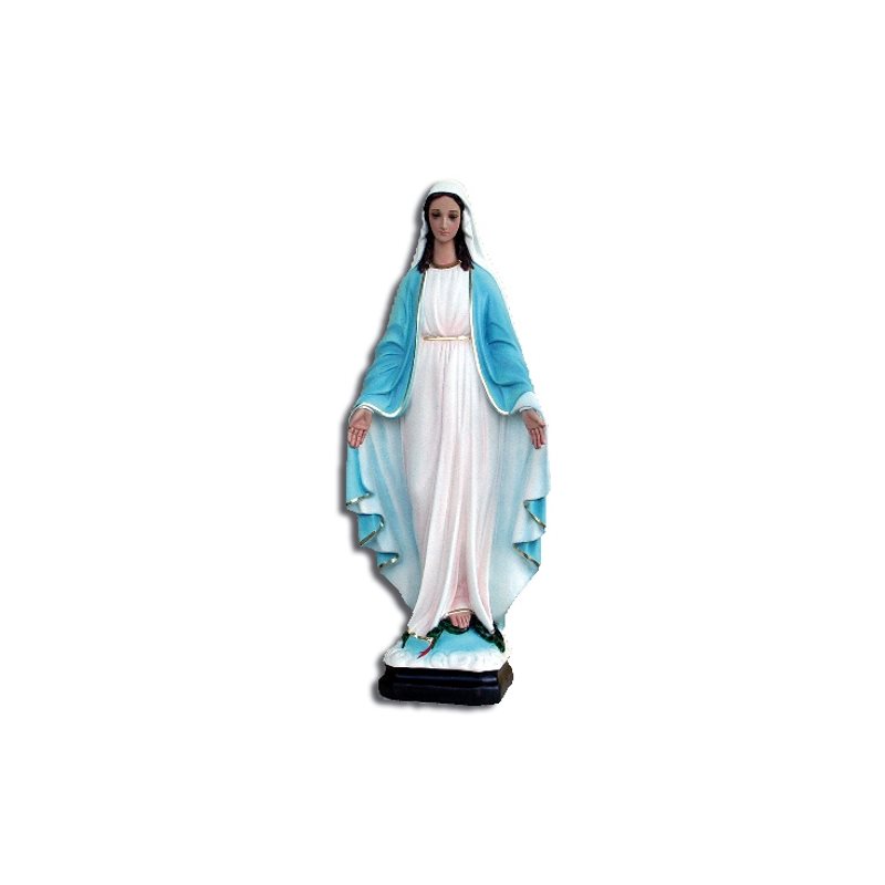 Our Lady of Grace Color Fiberglass Outdoor Statue, 24"