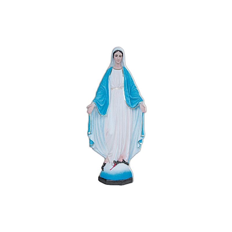 Our Lady of Grace Color Fiberglass Outdoor Statue, 27.5"